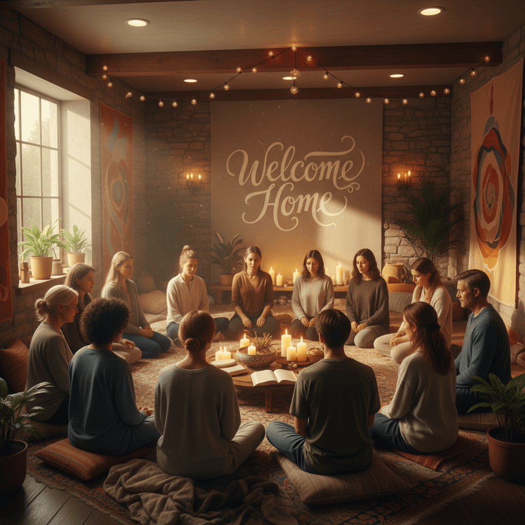 Attendees in fellowship